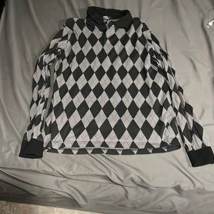 Long sleeve black and gray shirt size medium brand social collision